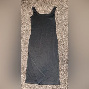 Shein grey slightly slimmed dress with side slit